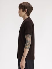 Fred Perry Brown Twin Tipped T-Shirt - Image 2 of 5