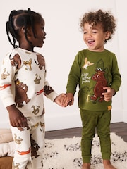 Green/Ecru Gruffalo Snuggle Pyjamas 2 Pack (9mths-8yrs) - Image 1 of 11