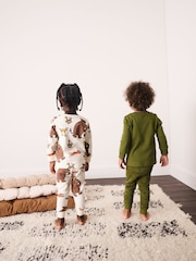 Green/Ecru Gruffalo Snuggle Pyjamas 2 Pack (9mths-8yrs) - Image 2 of 11