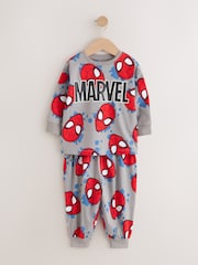 Red/Black/Grey - Spiderman Long Sleeve Jogger Pyjamas 3 Pack (12mths-10yrs) - Attēls 6 no 10