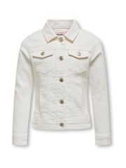 ONLY KIDS White Denim Jacket - Image 3 of 4