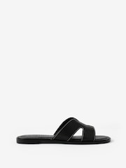 Mint Velvet Black Darcy Leather Sandals - Image 2 of 5