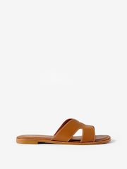 Mint Velvet Brown Darcy Leather Sandals - Image 2 of 4