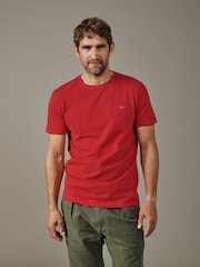 Aubin Red Cotton T-Shirt - Image 1 of 1