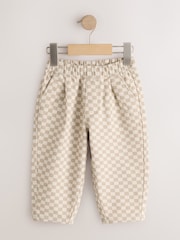 Nevtralna karirasta plošča - Pull On Barrel Trousers (3mths-7yrs) - Slika 5 iz 8