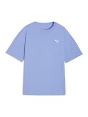Puma Purple Wardrobe Essentials Relaxed Youth T-Shirt - Image 4 of 5