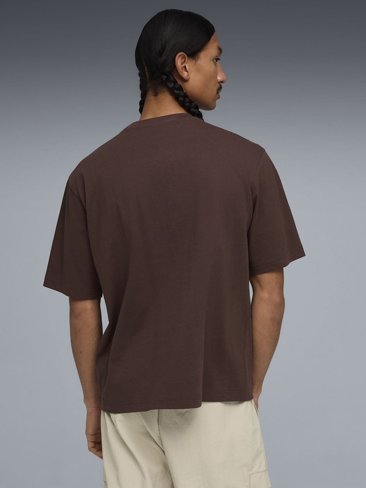 Puma Brown Wardrobe Essential Boxy T-Shirt - Image 2 of 5