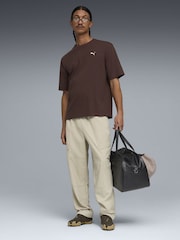Puma Brown Wardrobe Essential Boxy T-Shirt - Image 3 of 5