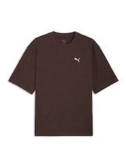 Puma Brown Wardrobe Essential Boxy T-Shirt - Image 4 of 5