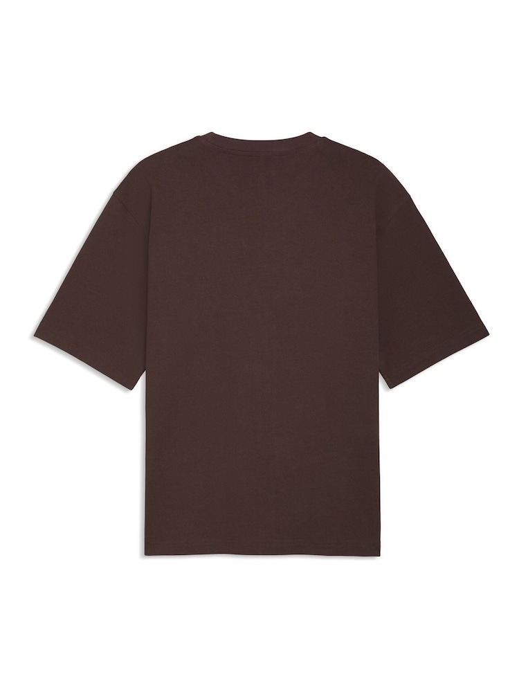 Puma Brown Wardrobe Essential Boxy T-Shirt - Image 5 of 5