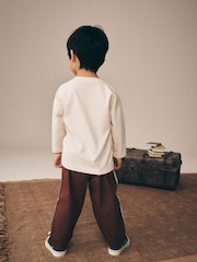 Burgundy Red Barrel Pull On Trousers (3mths-7yrs) - Image 4 of 4