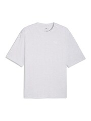 Puma White Wardrobe Essential Boxy T-Shirt - Image 4 of 5