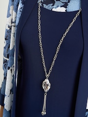 Gina Bacconi Blue Lidiya Printed Dress And Jacket - Image 4 of 8