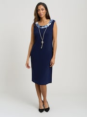 Gina Bacconi Blue Lidiya Printed Dress And Jacket - Image 6 of 8