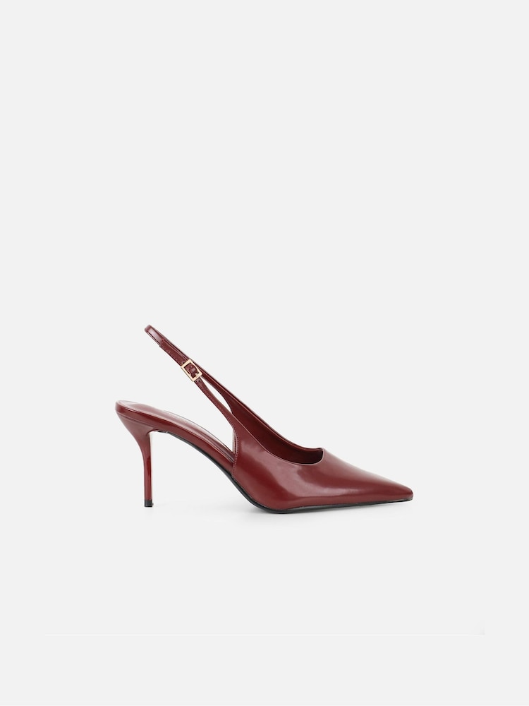 Simmi London Red Samaya Slingback Court Shoes - Image 2 of 3 Simmi London Red Samaya Slingback Court Shoes - Image 2 of 3