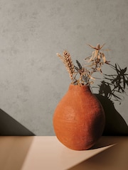 Galerie Wallcoverings Grey Terra Plain Texture Clay 10.05M Wallpaper - Image 1 of 2