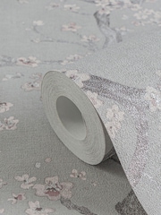 Galerie Wallcoverings Grey Horizon Floral 10.05M Wallpaper - Image 3 of 4