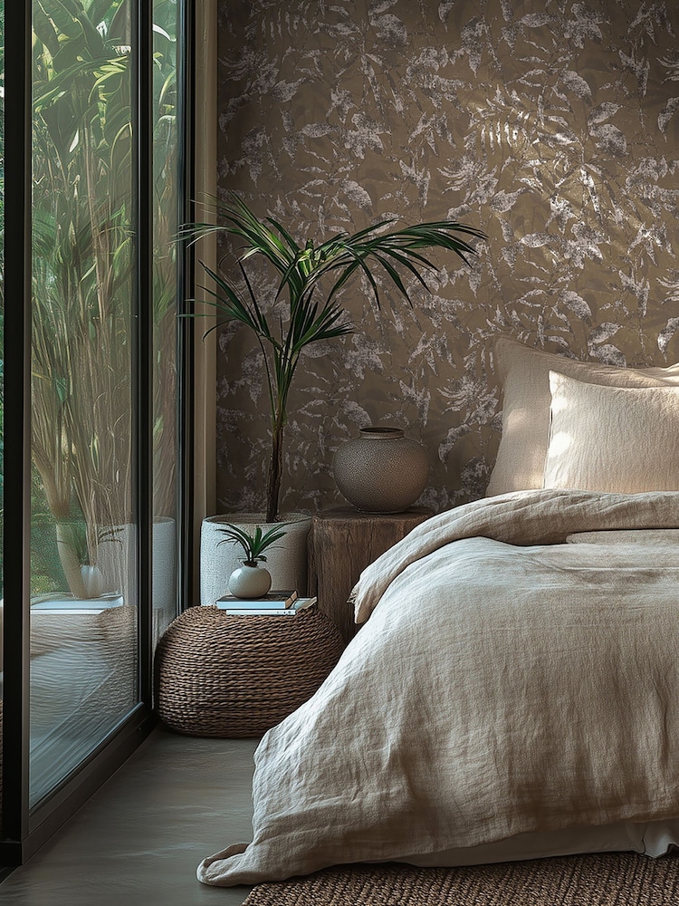 Galerie Wallcoverings Brown Horizon Tree Leaf 10.05M Wallpaper - Image 1 of 5 Galerie Wallcoverings Brown Horizon Tree Leaf 10.05M Wallpaper - Image 1 of 5