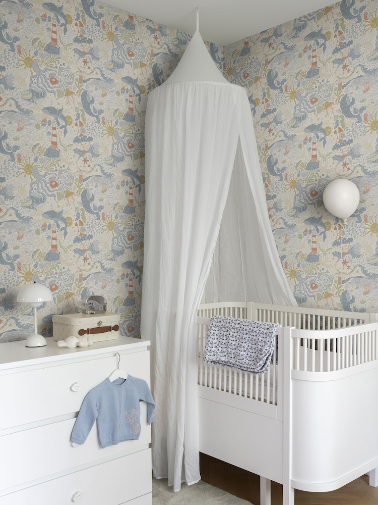 Galerie Wallcoverings Blue Resan Nautical 10.05M Wallpaper - Image 1 of 2