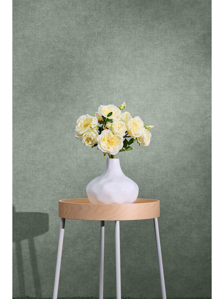 Galerie Wallcoverings Green Horizon Plain Texture 10.05M Wallpaper - Image 1 of 5