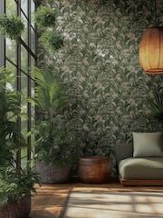 Galerie Wallcoverings Green Horizon Tree Leaf 10.05M Wallpaper - Image 3 of 5