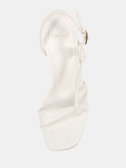 Novo White Wide Fit Lola Twist Detail High Sandals - Image 5 of 6