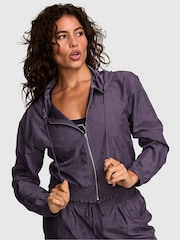 Victoria's Secret Pink Twilight Grey Woven Hooded Jacket - Image 1 of 3
