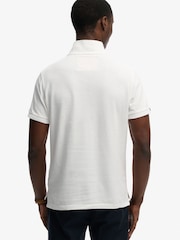 Superdry White Vintage Athletic Polo Shirt - Image 4 of 5