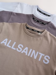 smALLSAINTS Brown Graphic Crew T-Shirts 3 Pack - Image 7 of 8