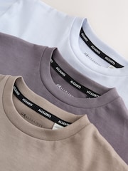 smALLSAINTS Brown Graphic Crew T-Shirts 3 Pack - Image 8 of 8