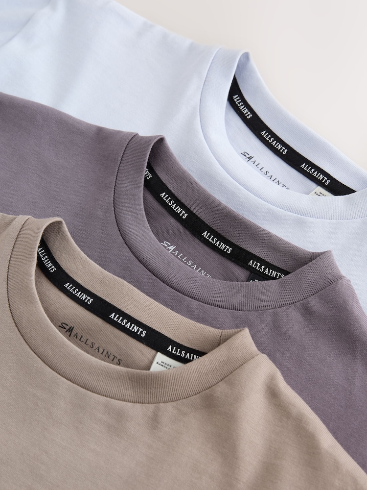 smALLSAINTS Brown Graphic Crew T-Shirts 3 Pack - Image 8 of 8