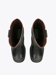 Steve Madden Black Combination Benedict Boots - Image 4 of 4