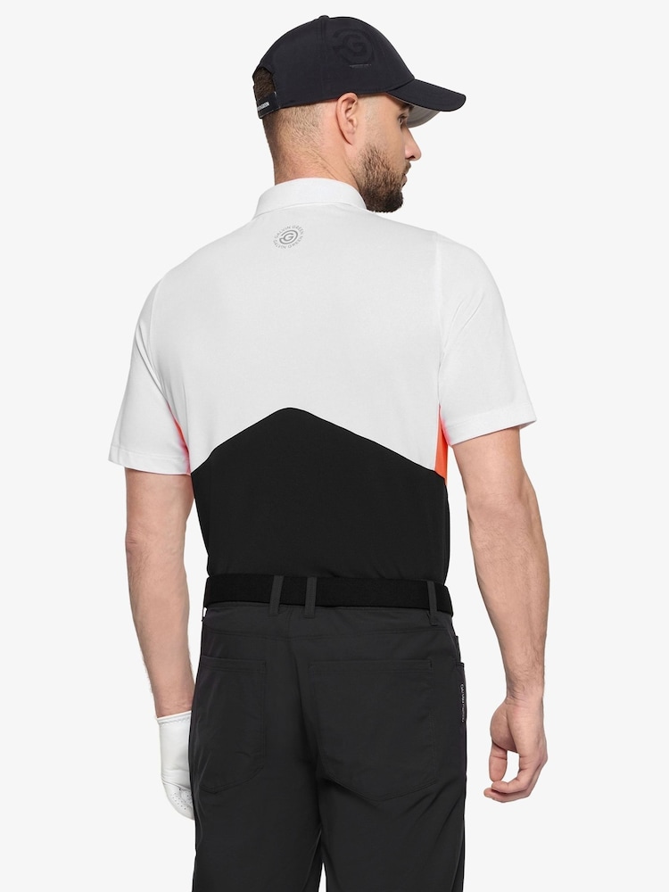 Weiß und Schwarz - Galvin Green – Marco – atmungsaktives Kurzarm-Golf-Shirt - Bild 2 von 7