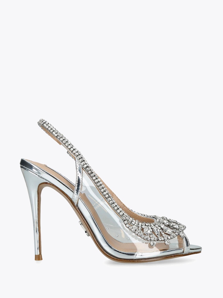 Steve Madden Silver Extension Sandals - Image 1 of 4