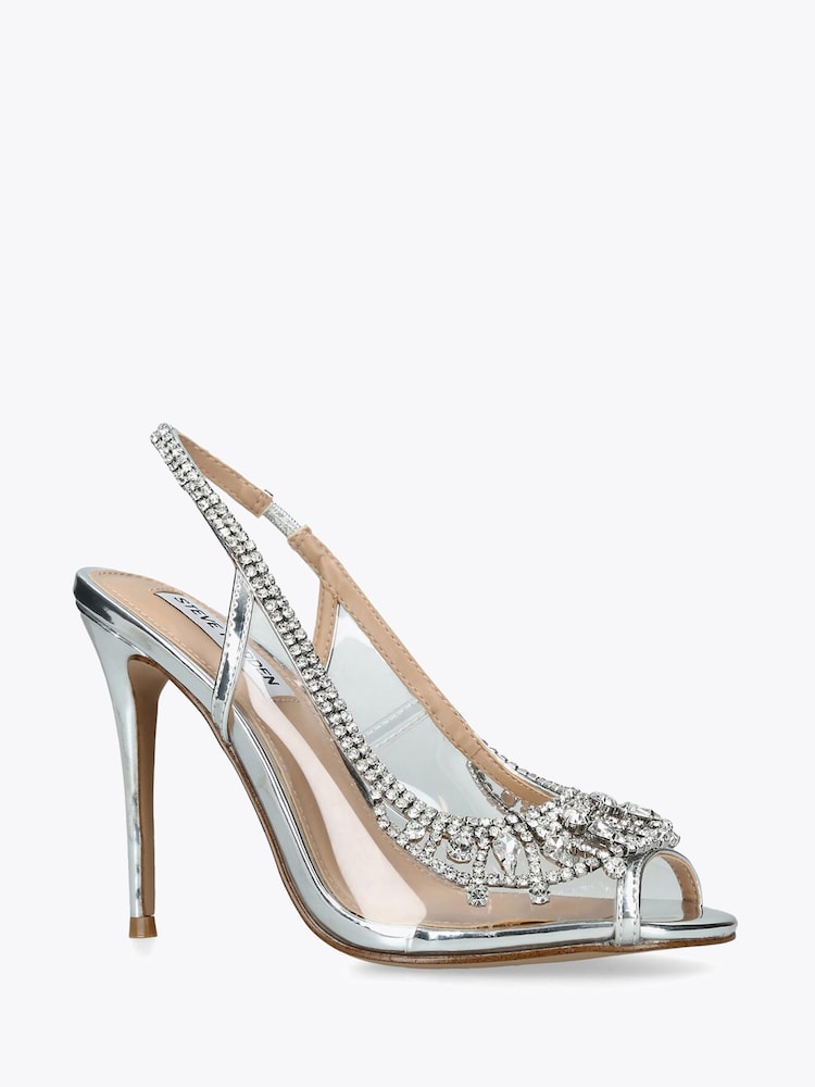 Steve Madden Silver Extension Sandals - Image 2 of 4