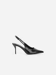 Simmi London Black Samaya Slingback Court Shoes - Image 2 of 3