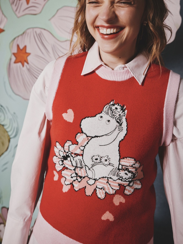 Cath Kidston Red Moomin Knitted Tank Top - Image 4 of 4 Cath Kidston Red Moomin Knitted Tank Top - Image 4 of 4