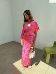 Never Fully Dressed Pink Soleil Tilly Dress - Image 1 of 5