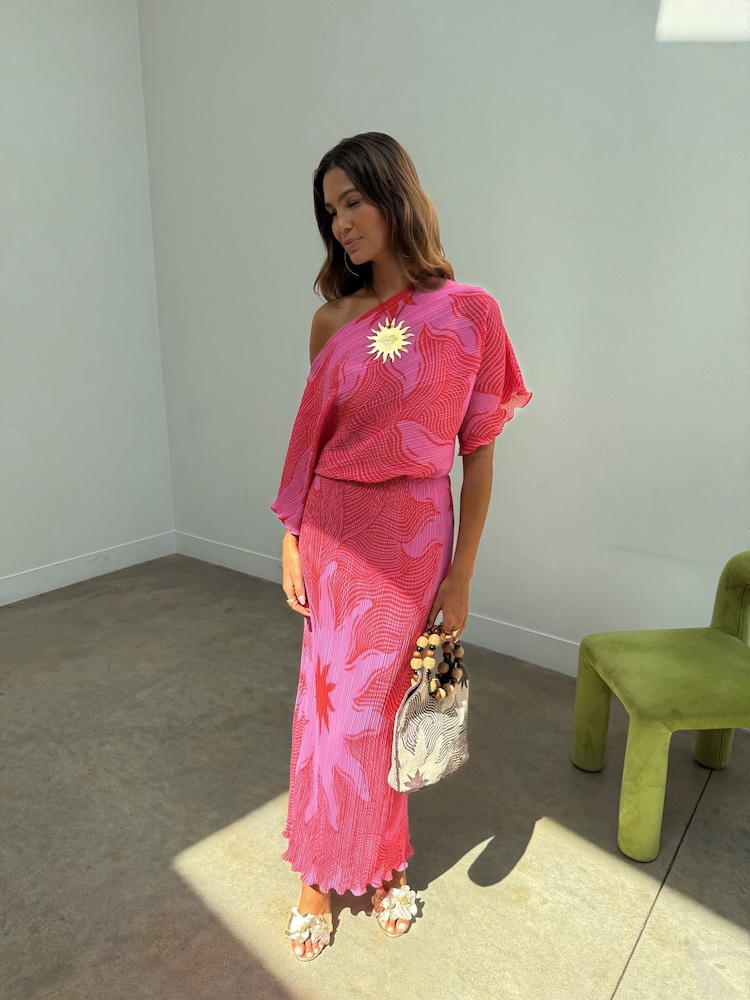 Never Fully Dressed Pink Soleil Tilly Dress - Image 1 of 5