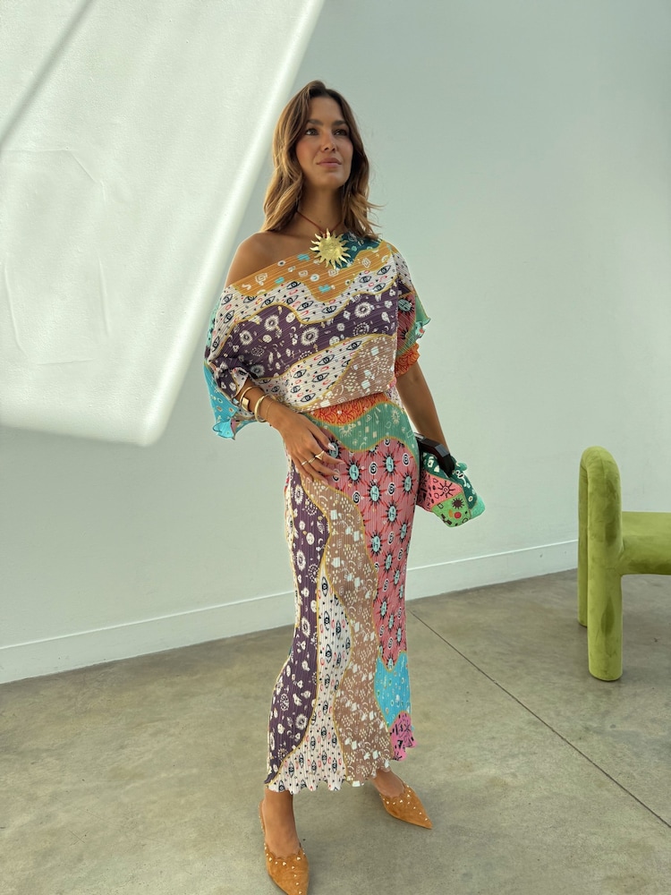 Never Fully Dressed Cream Pastel Morocco Tilly Dress Petite - Image 2 of 4