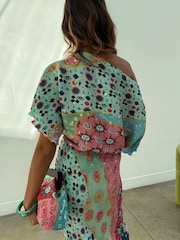 Never Fully Dressed Cream Pastel Morocco Tilly Dress Petite - Image 3 of 4