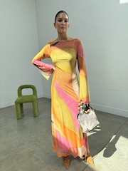 Never Fully Dressed Green Petite Poppy Aria Mesh Dress - Image 4 of 5