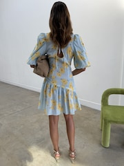 Never Fully Dressed Blue Poppy Mini Nova Dress - Image 2 of 5