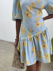 Never Fully Dressed Blue Poppy Mini Nova Dress - Image 3 of 5