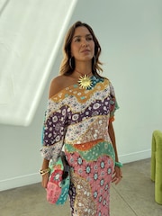 Never Fully Dressed Cream Morocco Petite Tilly Dress - Image 2 of 4