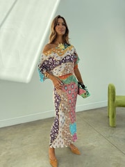 Never Fully Dressed Cream Morocco Petite Tilly Dress - Image 3 of 4