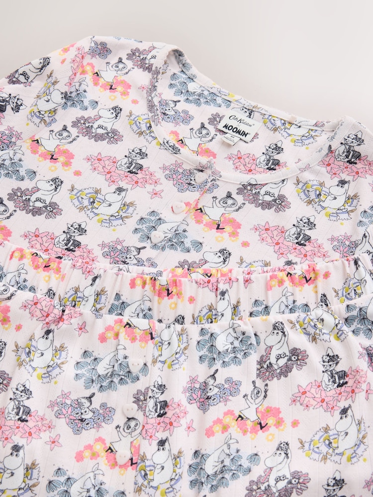 Cath Kidston Pink Moomins Pointelle Twosie Pyjamas - Image 2 of 5 Cath Kidston Pink Moomins Pointelle Twosie Pyjamas - Image 2 of 5