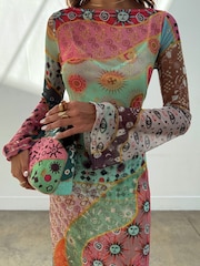 Never Fully Dressed Pastel-Mesh-Kleid 'Vivi' aus Marokko - Bild 2 von 4