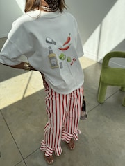 Never Fully Dressed White Spicy Marg Ingredients T-Shirt - Image 6 of 6