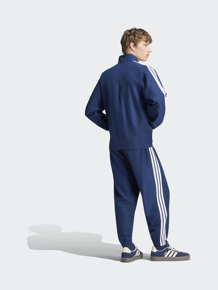 Blå - adidas 3-Stripes Vevd Joggedress - Bilde 2 av 8